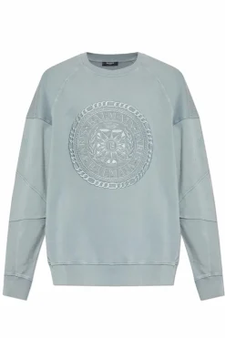 Balmain GREY Sweatshirt with logo