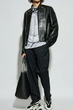 Balmain GREY T-shirt with print