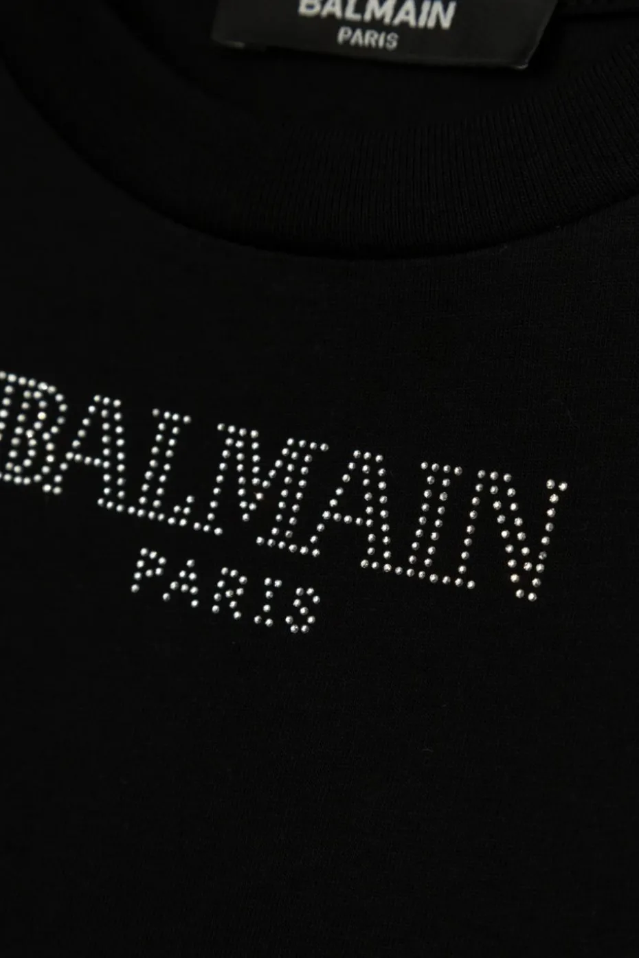 Balmain Kids BLACK Dress with logo