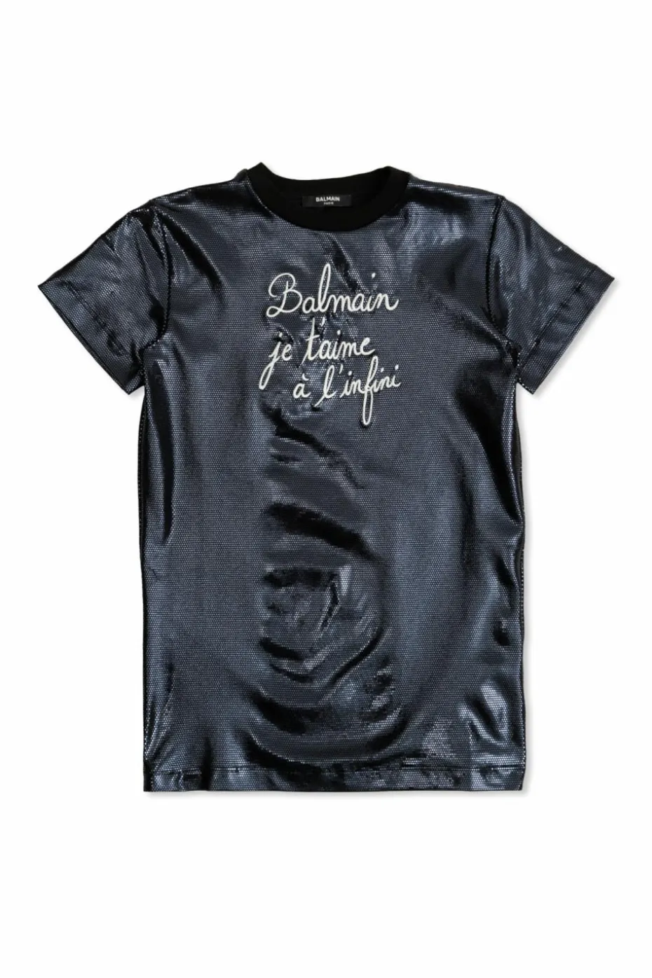 Balmain Kids BLACK Dress with embroidery