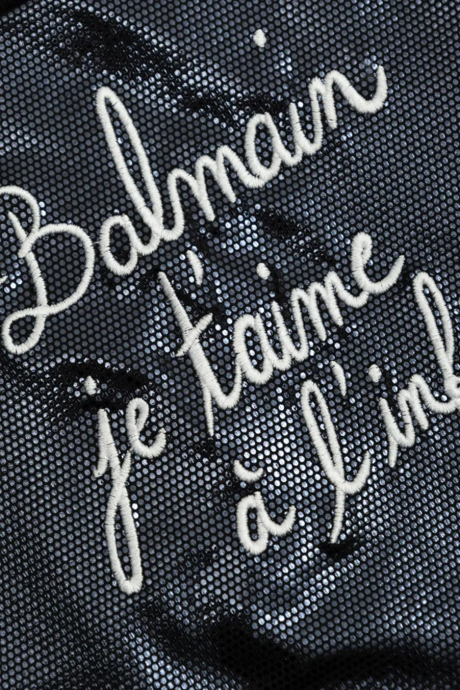 Balmain Kids BLACK Dress with embroidery