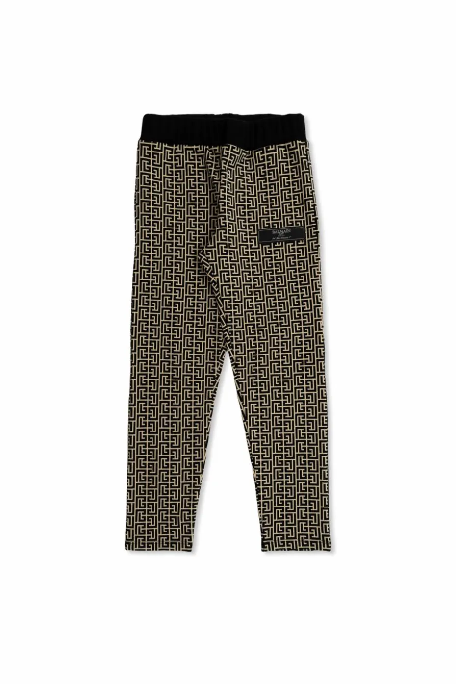 Balmain Kids BLACK Monogram pants