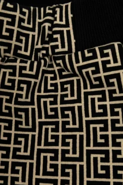 Balmain Kids BLACK Monogram shorts