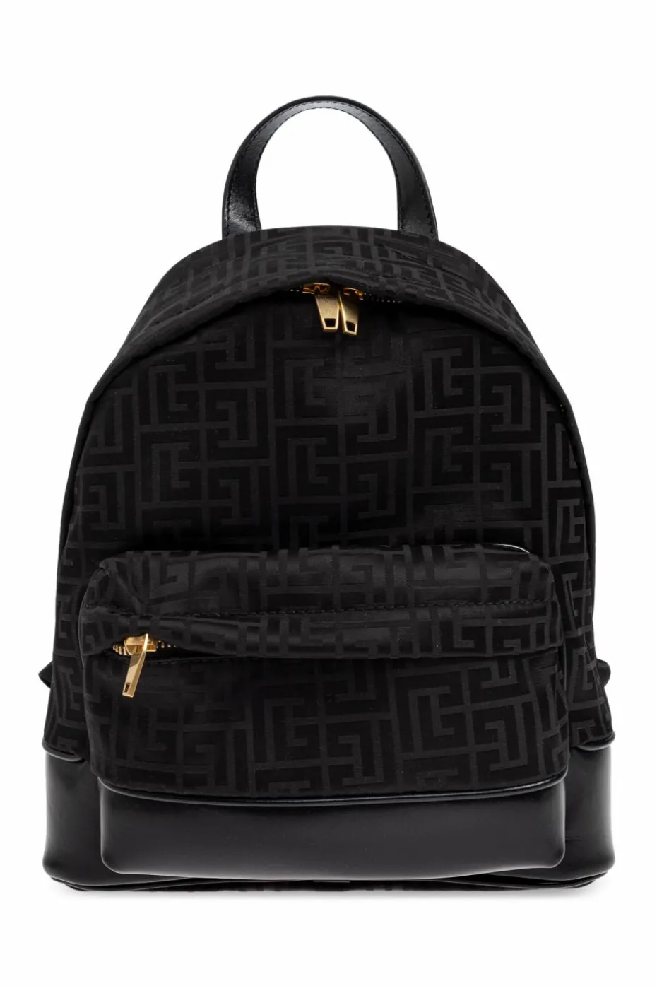 Balmain Kids BLACK Monogram backpack