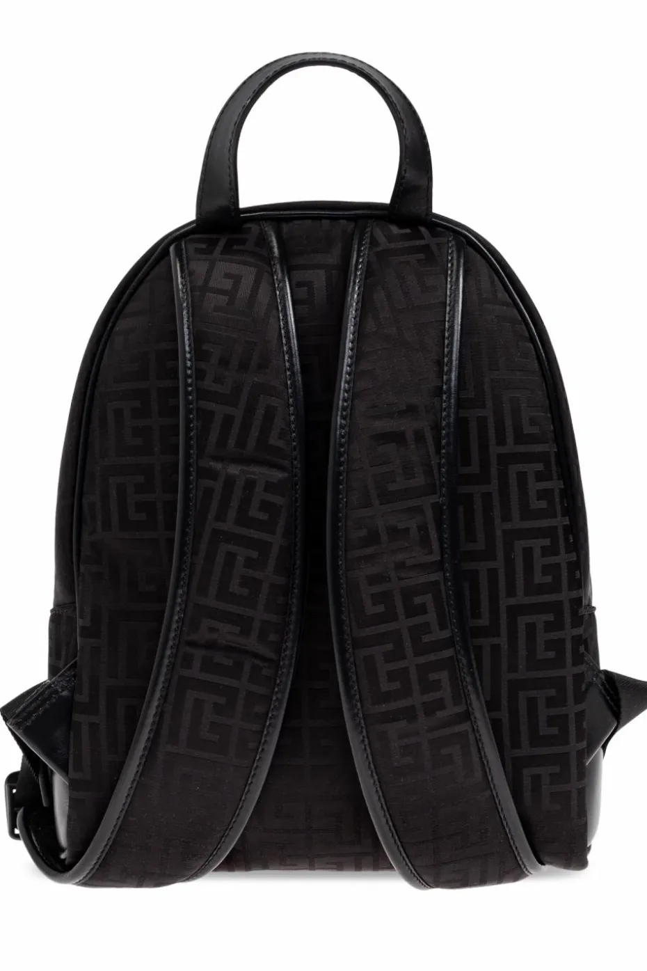 Balmain Kids BLACK Monogram backpack