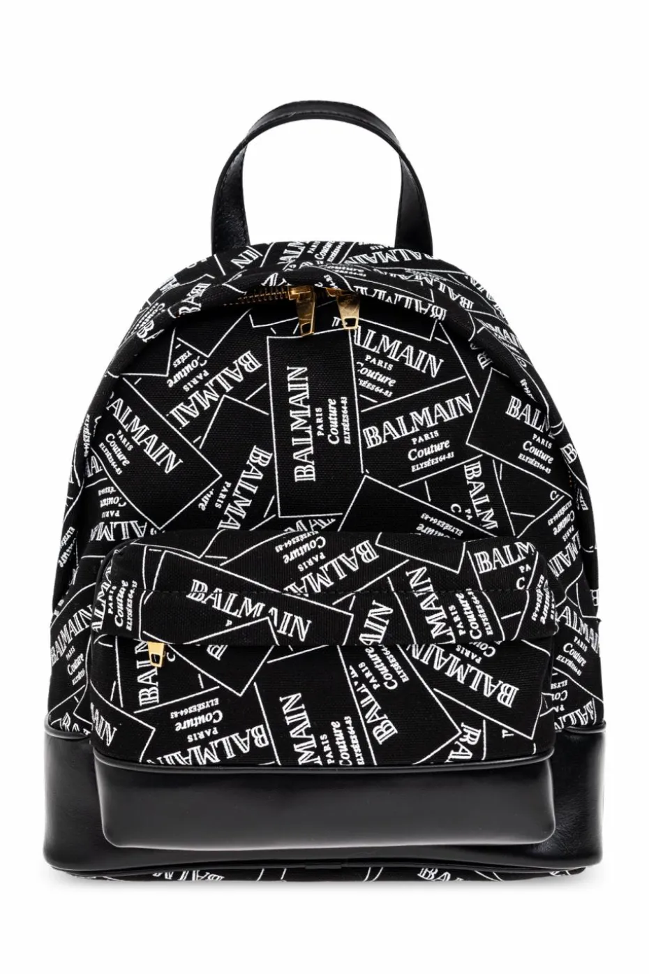 Balmain Kids BLACK Monogram backpack