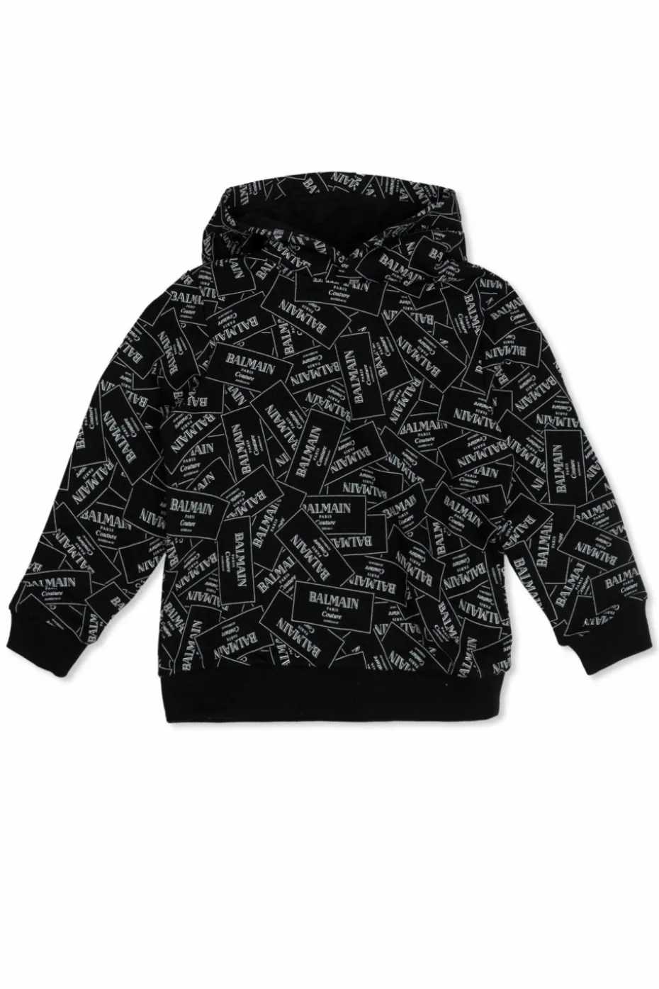 Balmain Kids BLACK Sweatshirt with logo