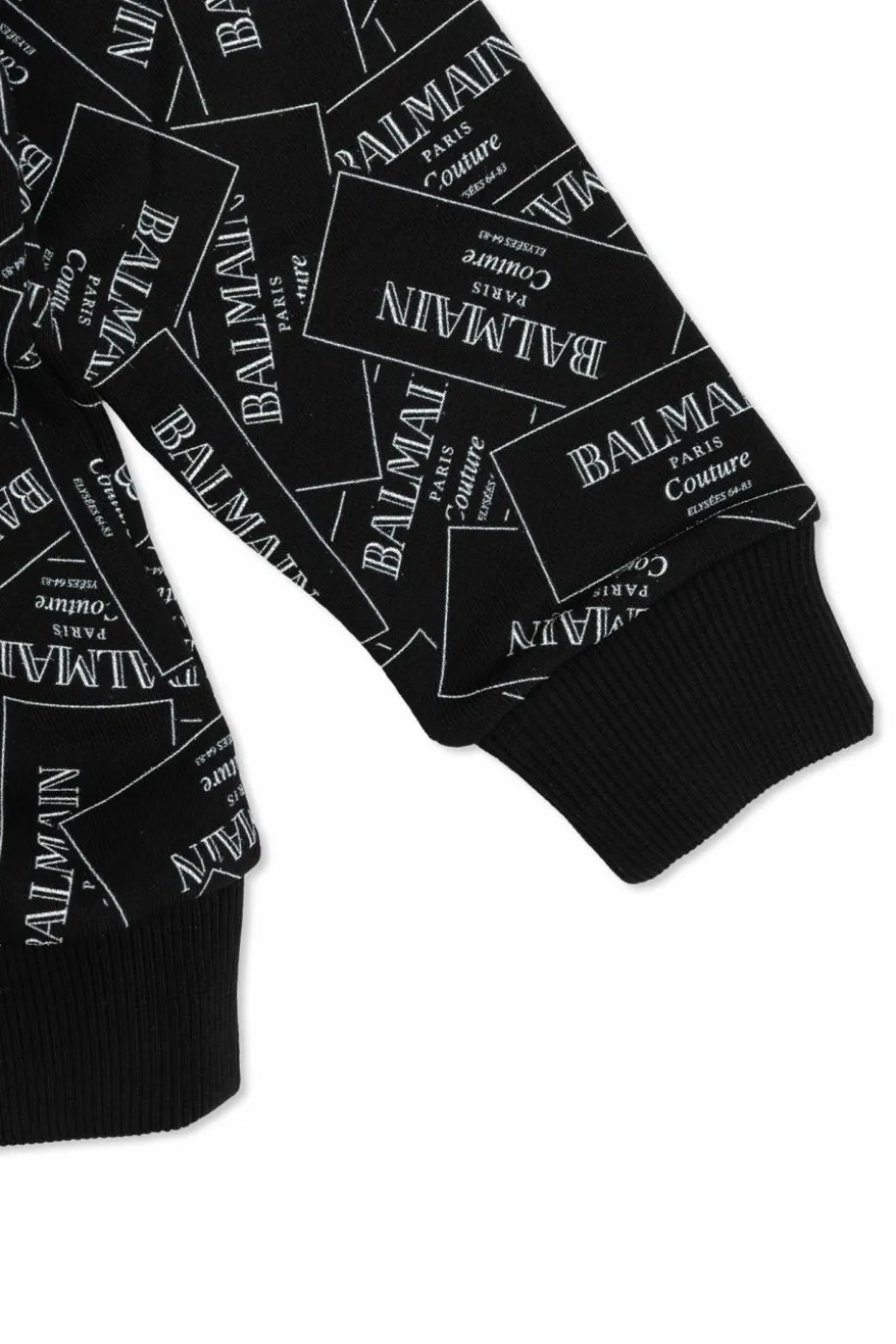 Balmain Kids BLACK Sweatshirt with logo