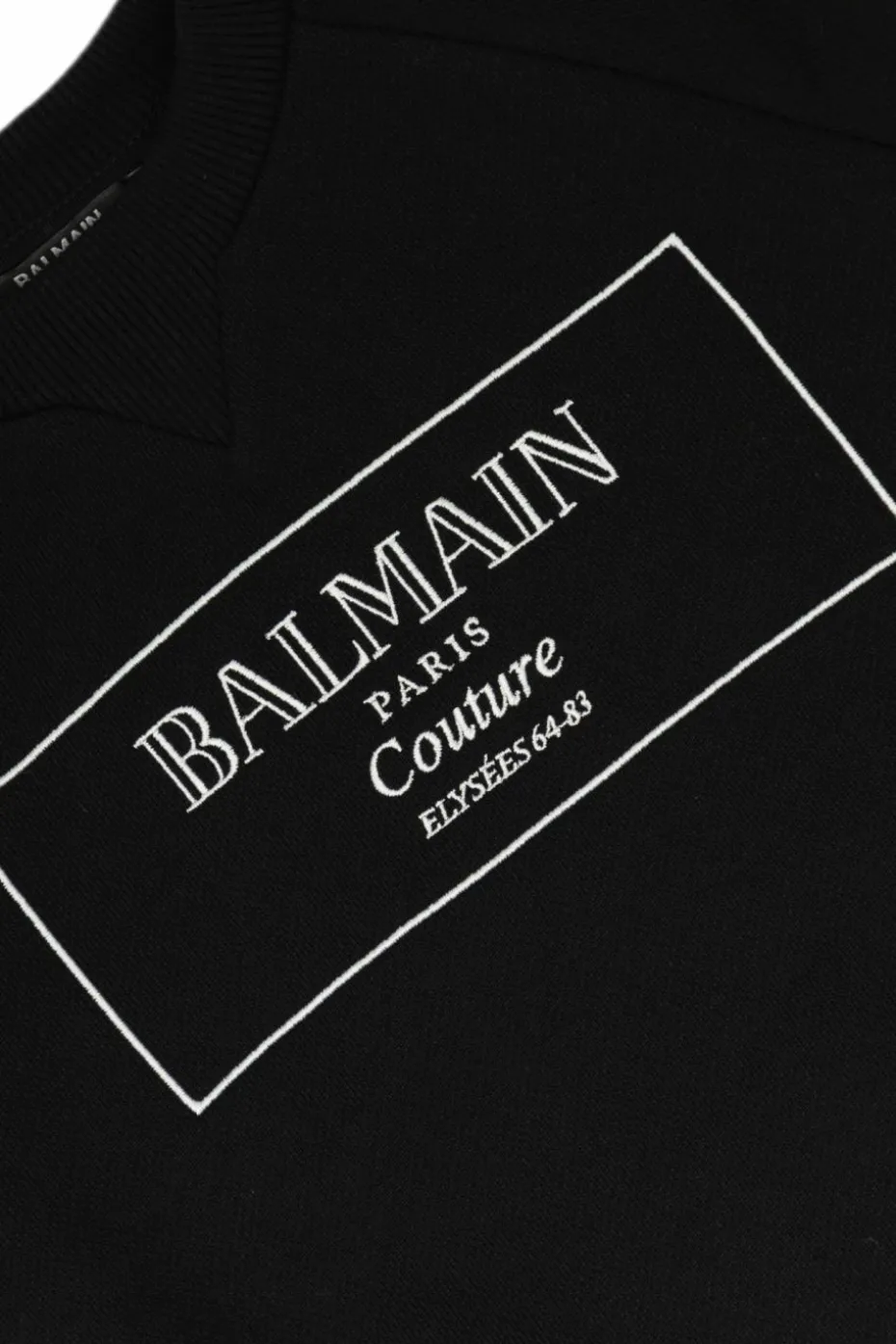 Balmain Kids BLACK Sweatshirt with logo