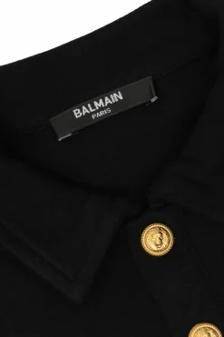 Balmain Kids BLACK T-shirt with logo