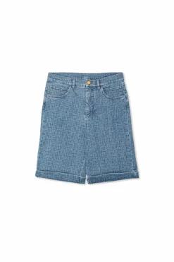 Balmain Kids BLUE Denim shorts