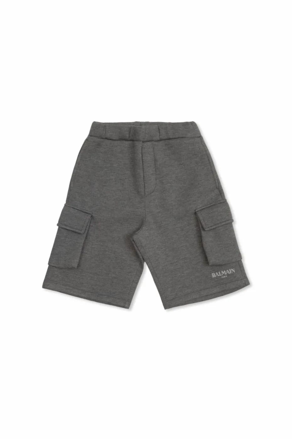 Balmain Kids GREY Logo shorts
