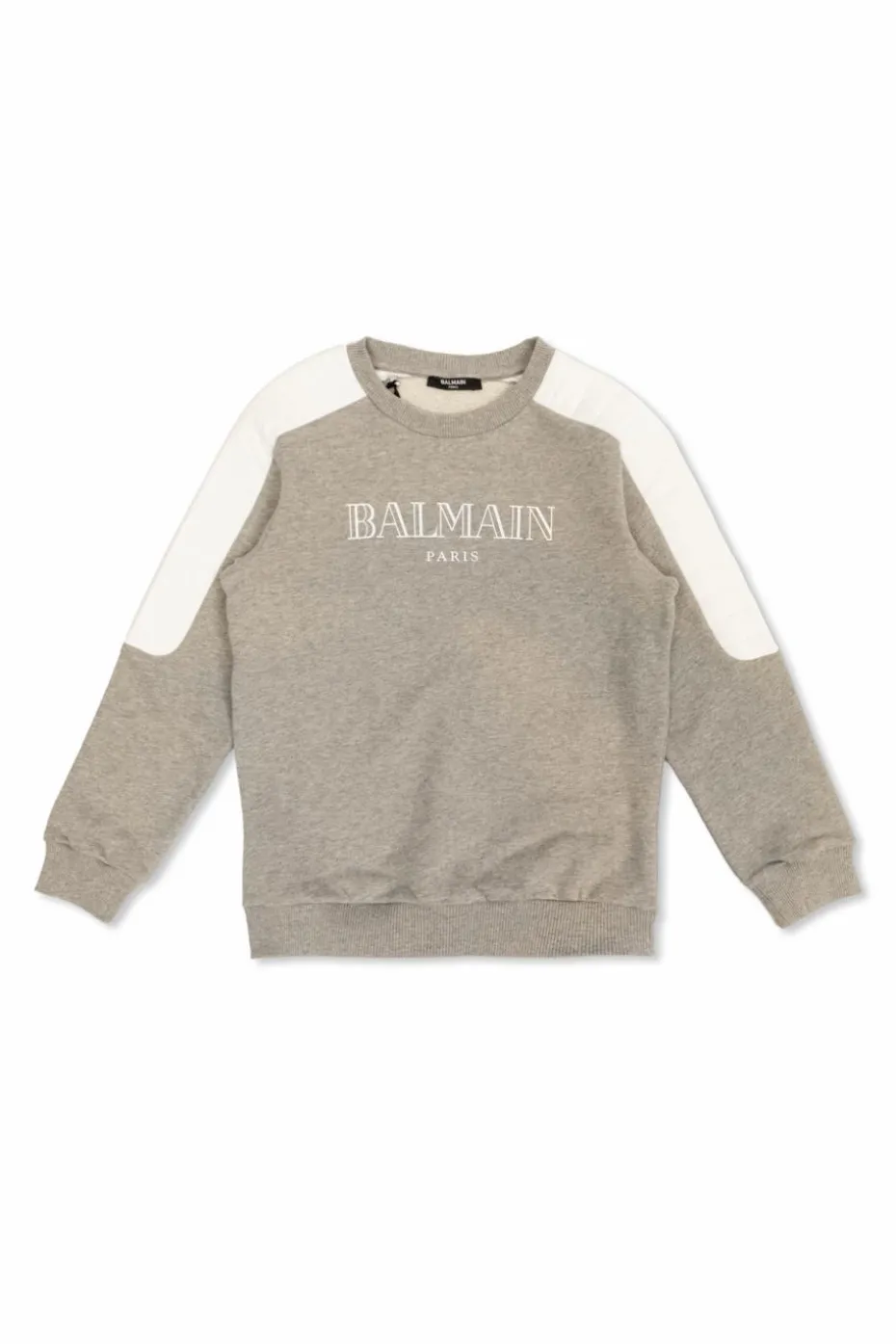 Balmain Kids GREY Sweatshirt with printed logo