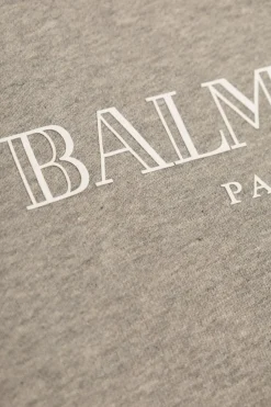 Balmain Kids GREY Sweatshirt with printed logo