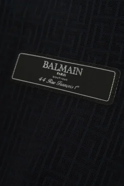 Balmain Kids NAVY BLUE Monogram dress