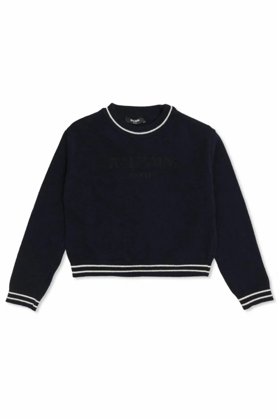 Balmain Kids NAVY BLUE Wool sweater