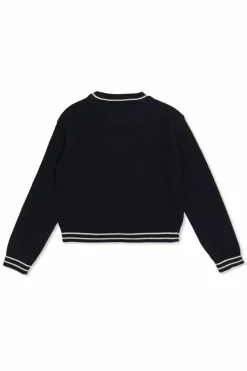 Balmain Kids NAVY BLUE Wool sweater