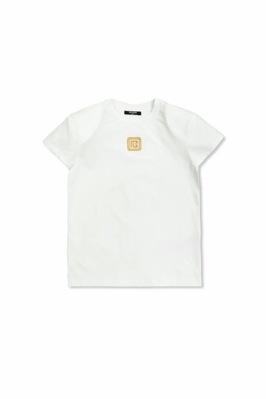 Balmain Kids WHITE T-shirt with embroidered logo