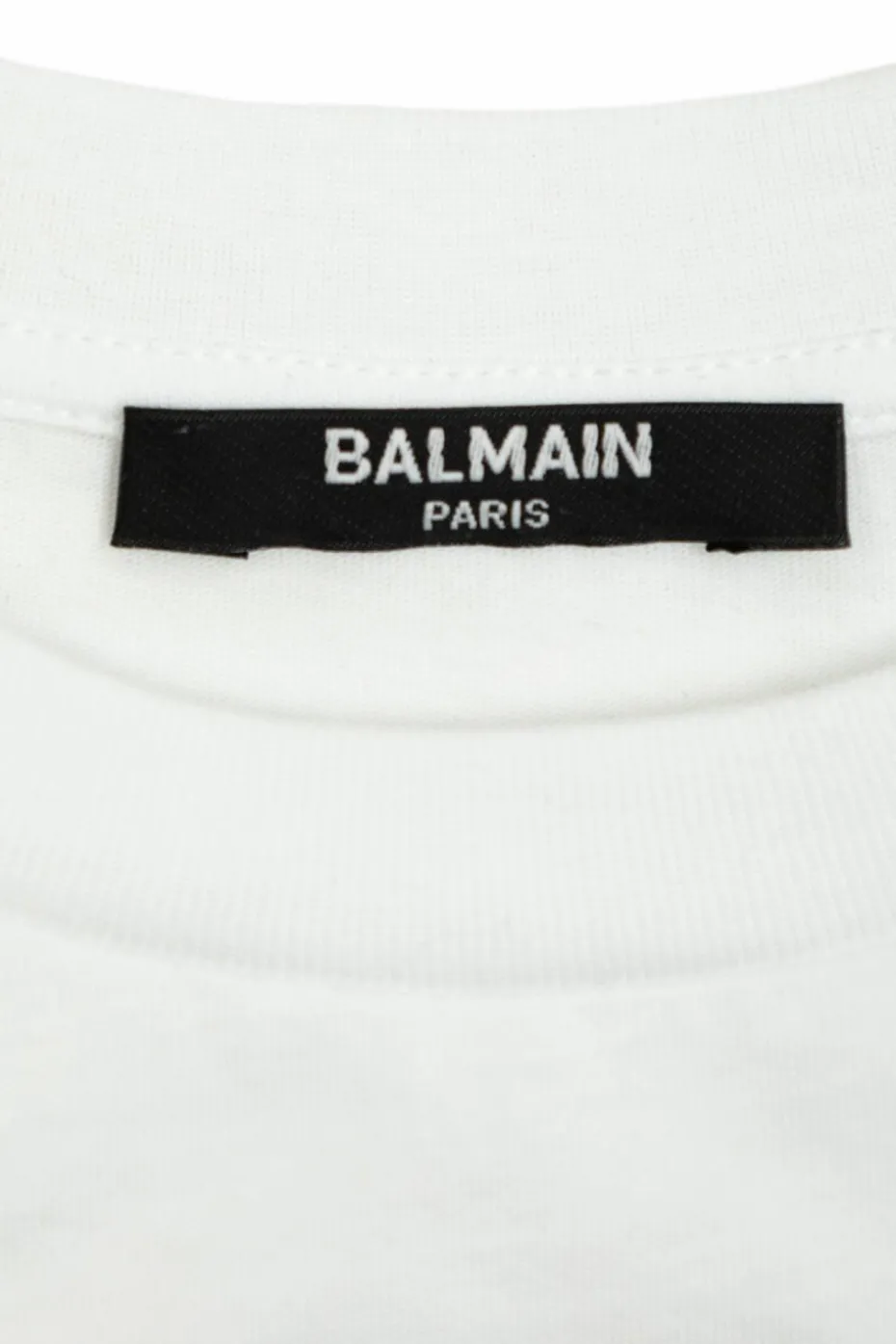 Balmain Kids WHITE T-shirt with embroidered logo
