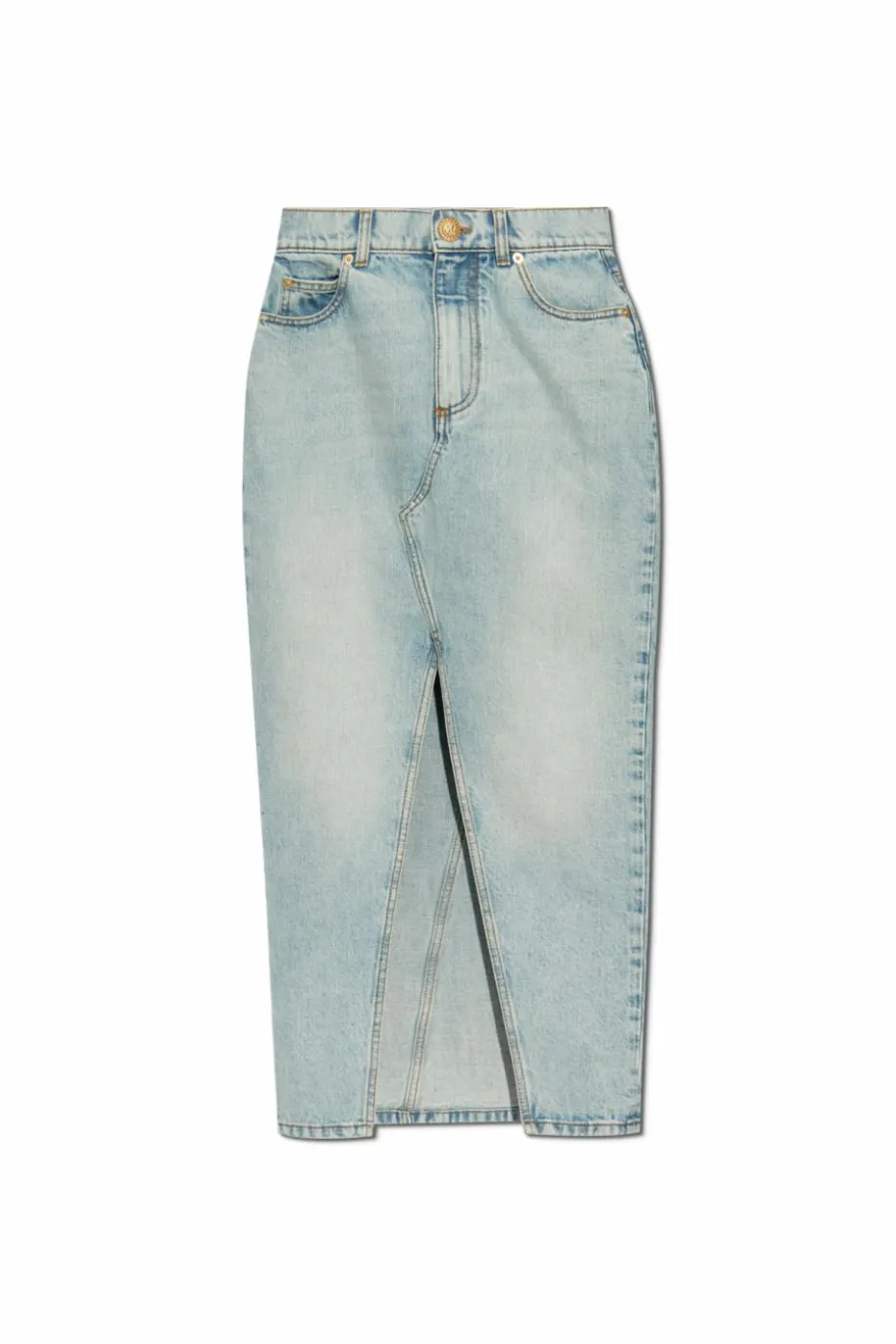 Balmain light blue Denim skirt