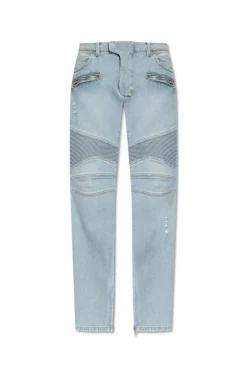 Balmain light blue Jeans with logo