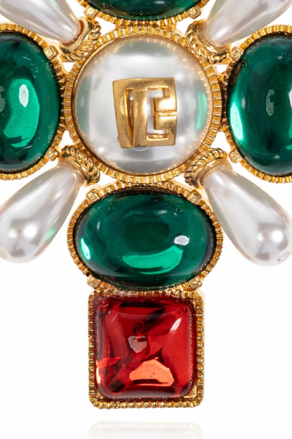 Balmain MULTICOLOUR Brooch with crystals