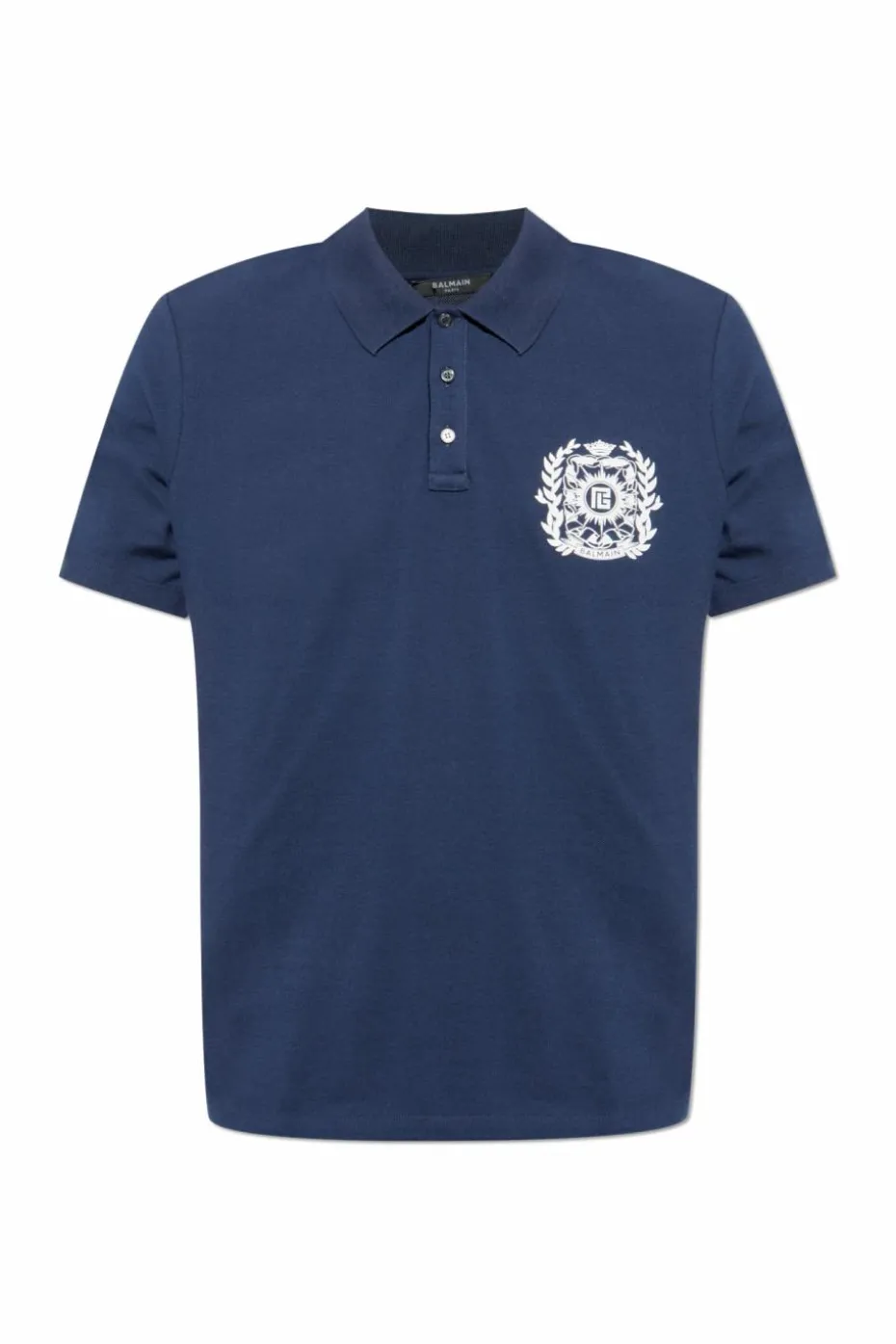Balmain NAVY BLUE Polo with logo
