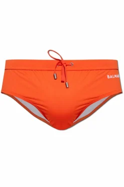 Balmain ORANGE Swim Briefs