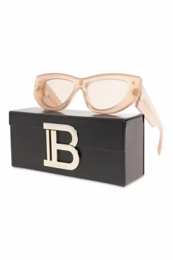 Balmain PINK Sunglasses with logo