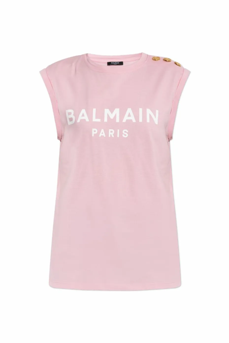 Balmain PINK Top with printed logo