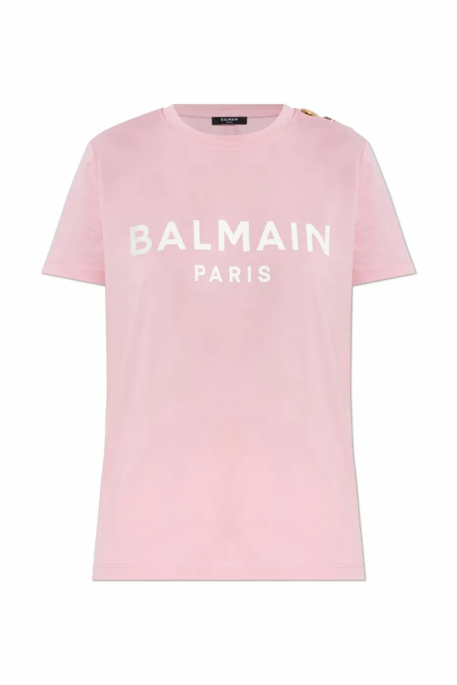 Balmain PINK T-shirt with appliqués