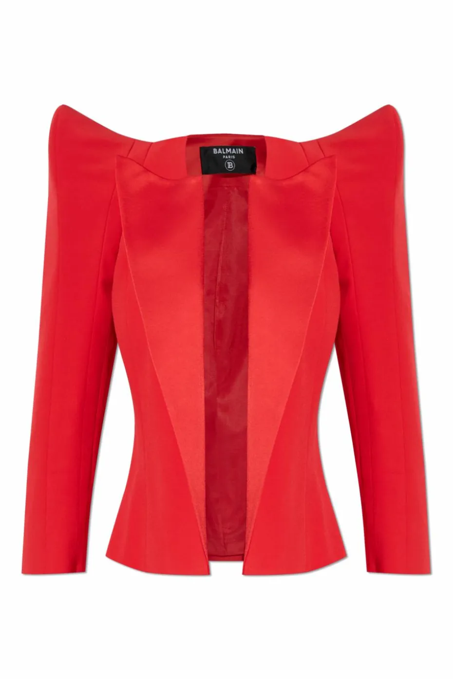Balmain RED Blazer with decorative shoulders