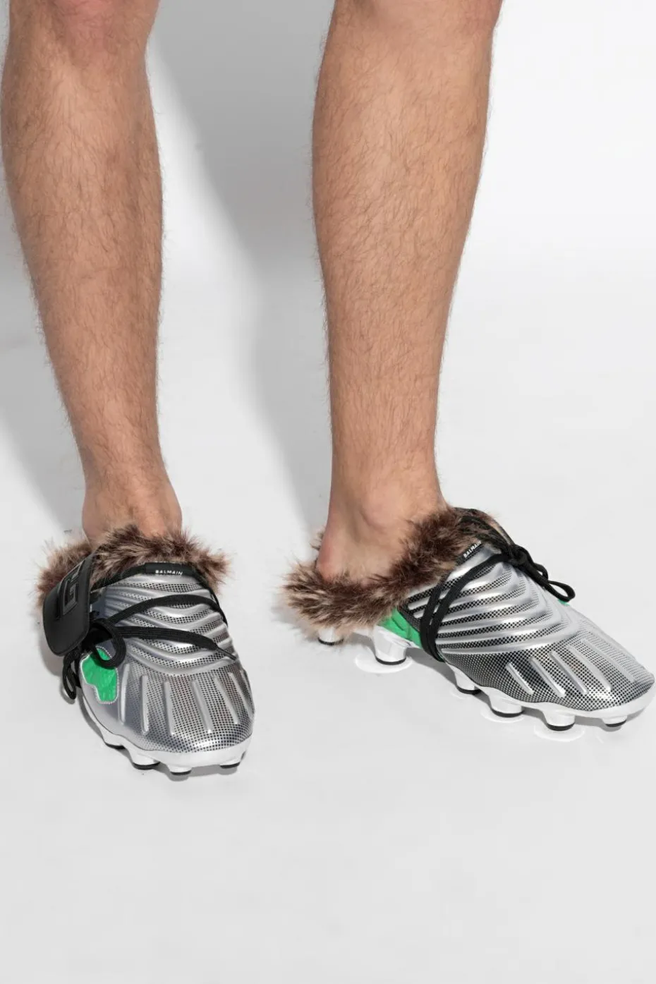 Balmain SILVER Flip-flops