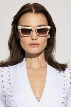 Balmain WHITE ‘Admirable’ sunglasses