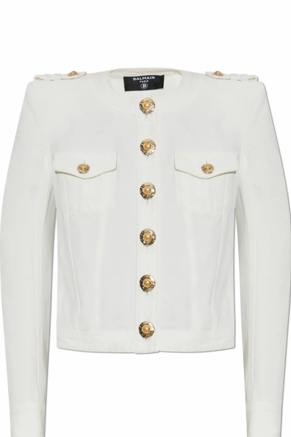Balmain WHITE Denim jacket