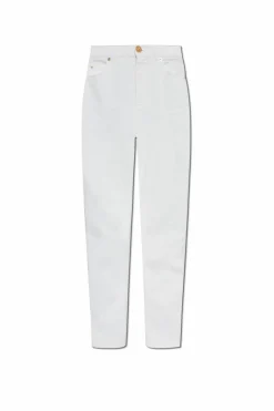 Balmain WHITE Jeans with tapered legs