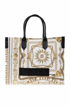 Balmain WHITE Shopper bag "B-Army Medium"