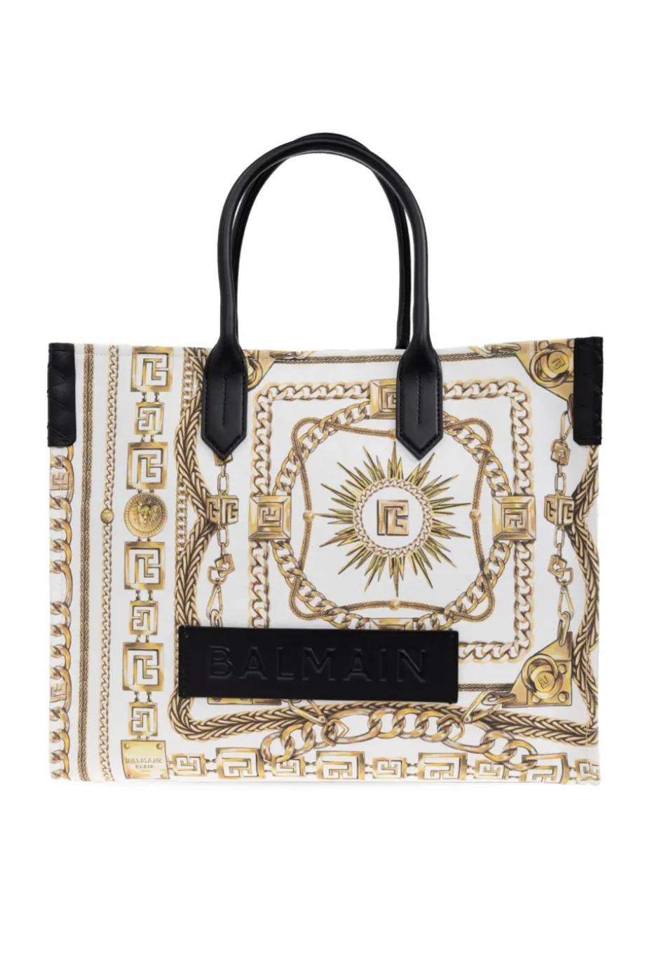 Balmain WHITE Shopper bag "B-Army Medium"