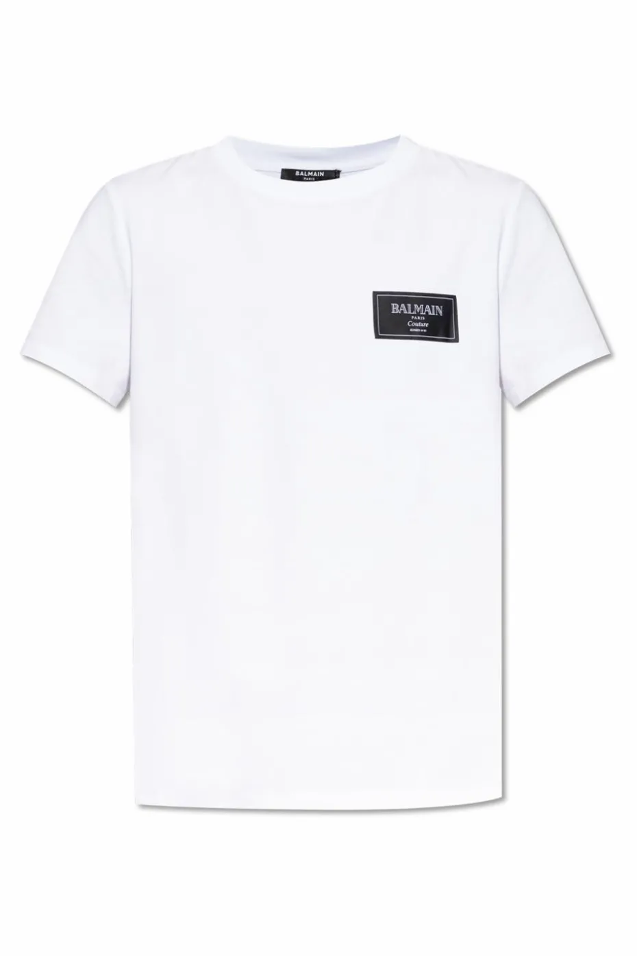 Balmain WHITE T-shirt with logo patch