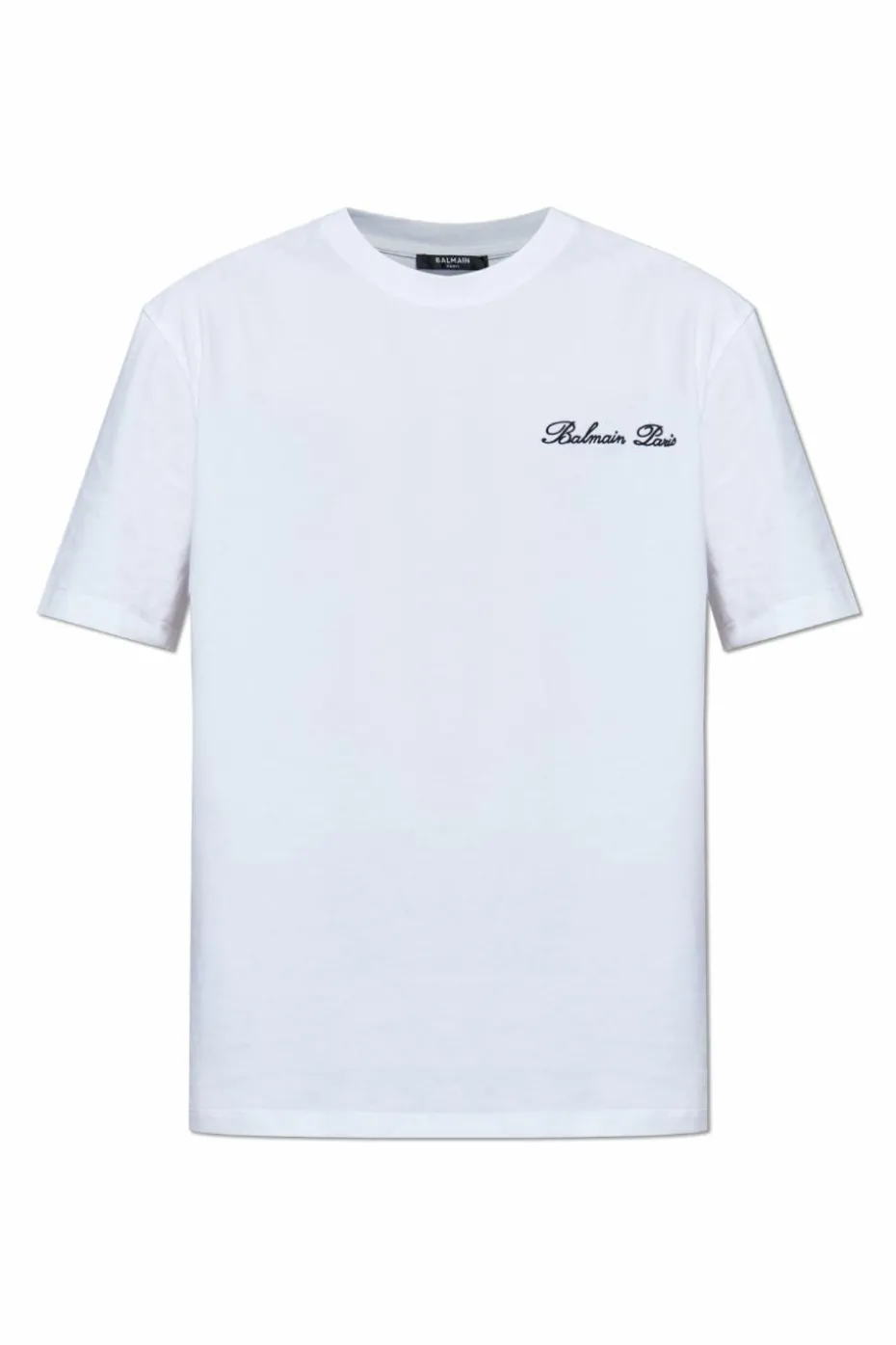 Balmain WHITE T-shirt with embroidered logo