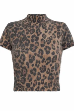 Blumarine beige Top with animal motif