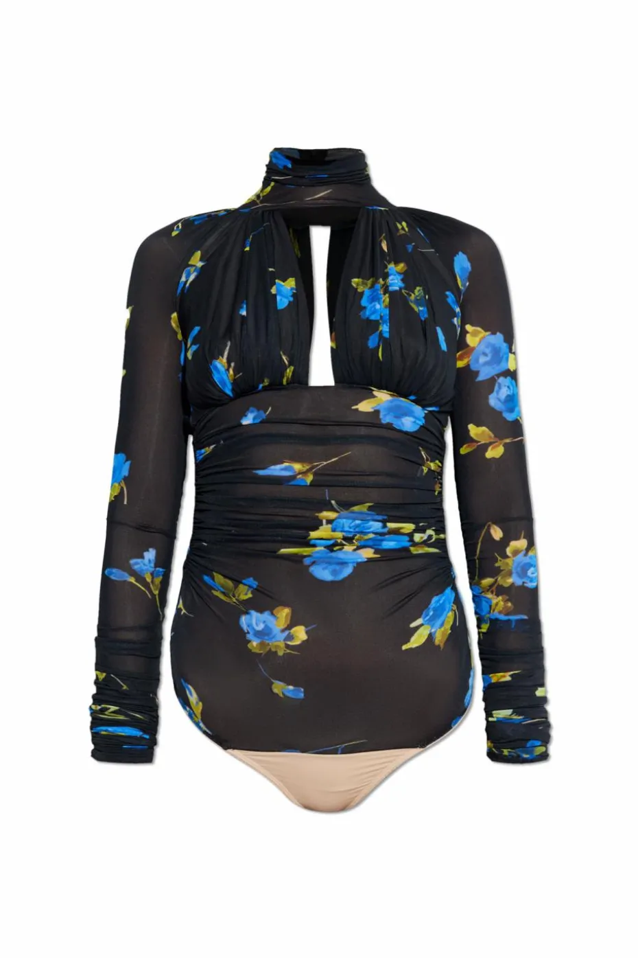 Blumarine BLACK Bodysuit with floral motif