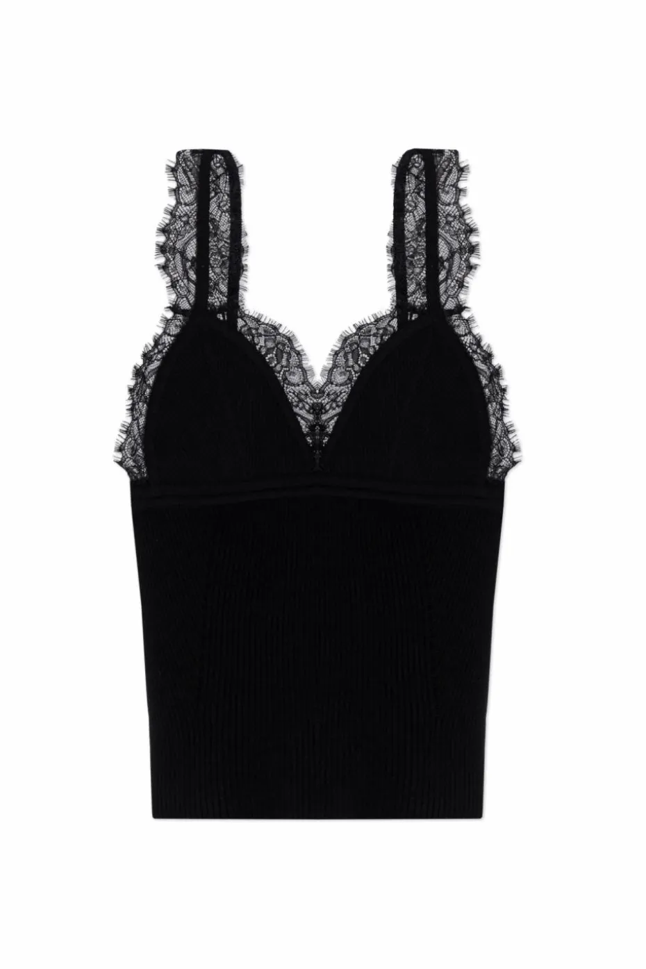 Blumarine BLACK Ribbed top