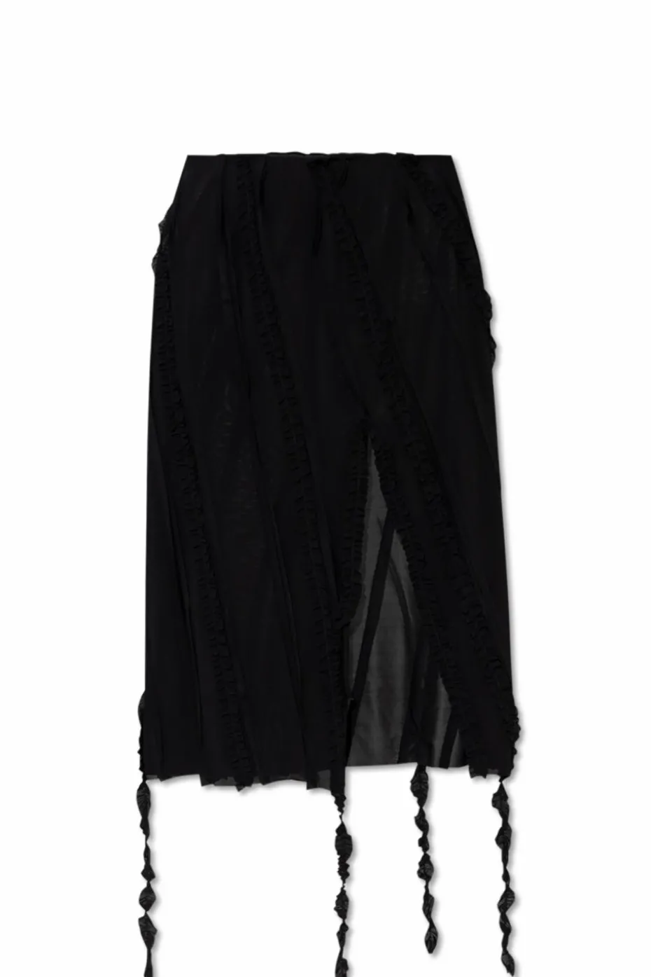 Blumarine BLACK Skirt with decorative trim