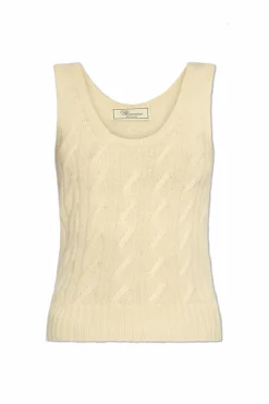 Blumarine cream Wool Top