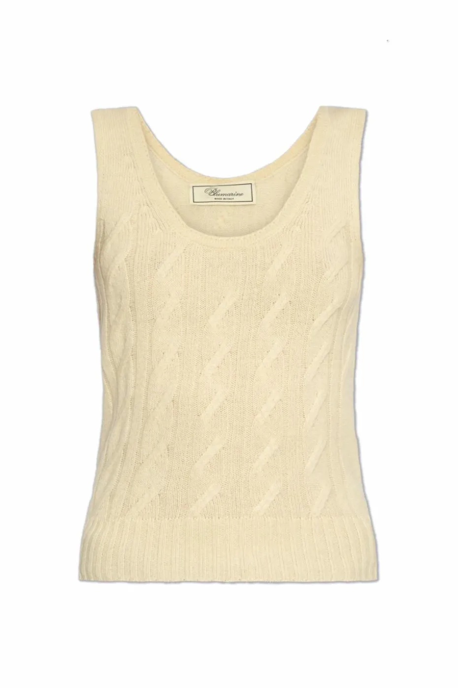 Blumarine cream Wool Top