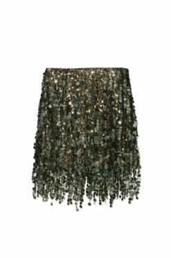 Blumarine GREEN Sequin skirt