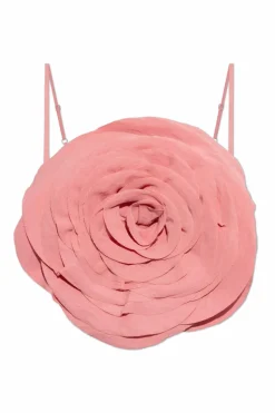 Blumarine PINK Top with floral motif