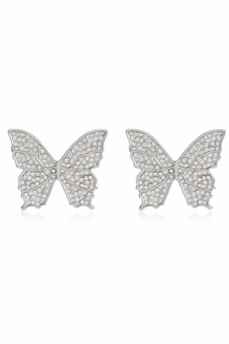 Blumarine SILVER Butterfly-shaped earrings