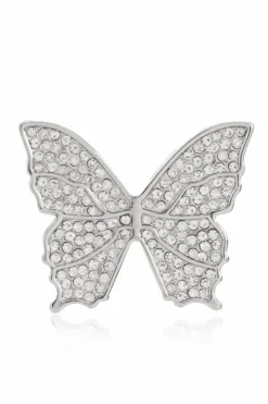 Blumarine SILVER Butterfly-shaped earrings